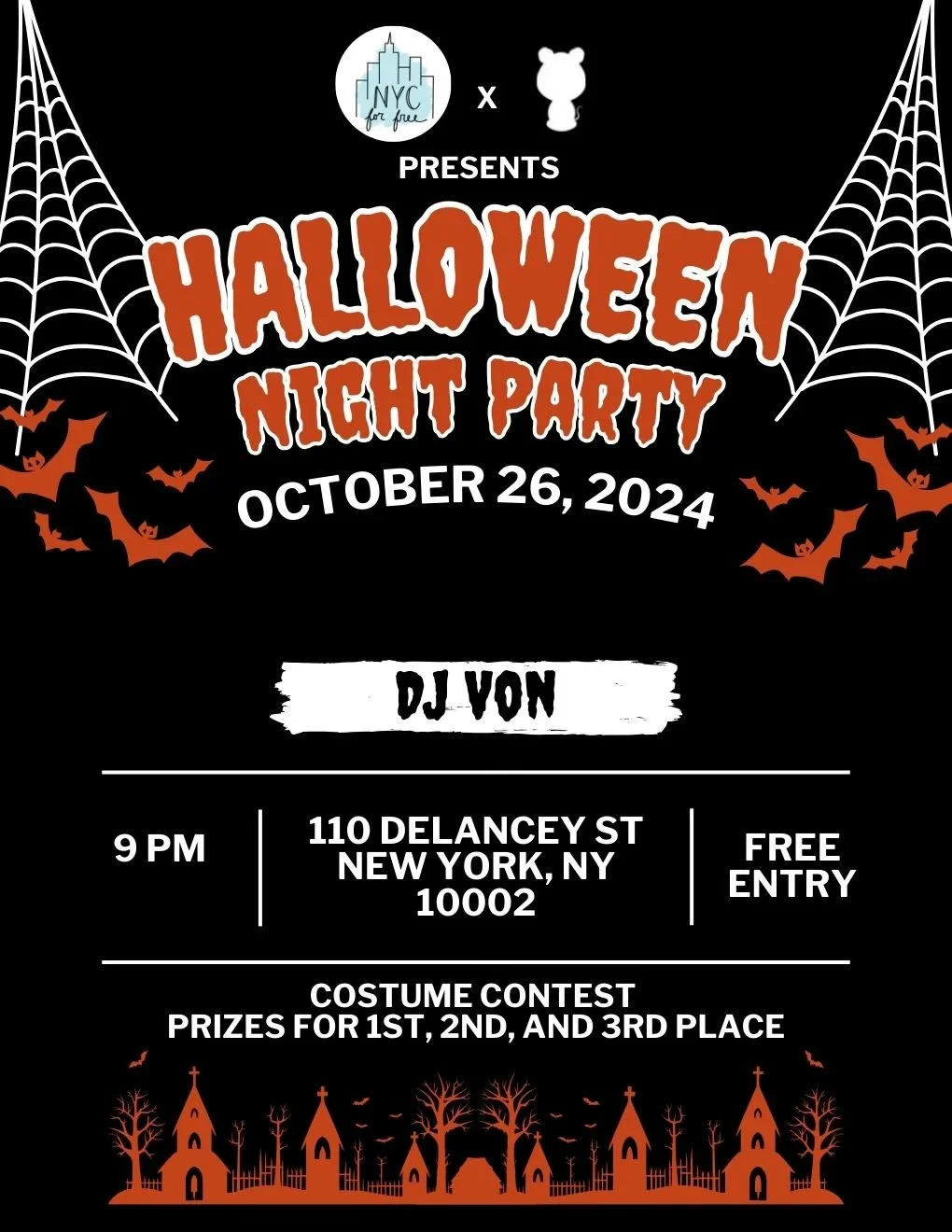 NYC for FREE x Sour Mouse Halloween Party — NYC for FREE